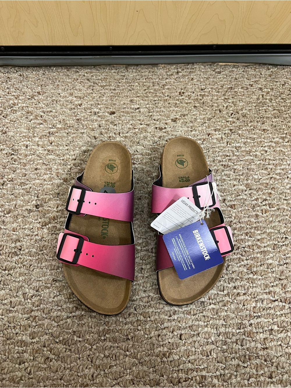 Birkenstock Arizona Vegan Ombre Pink Sandals